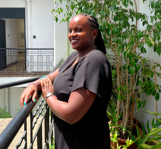 Sylvia Muiruri in a professional setting