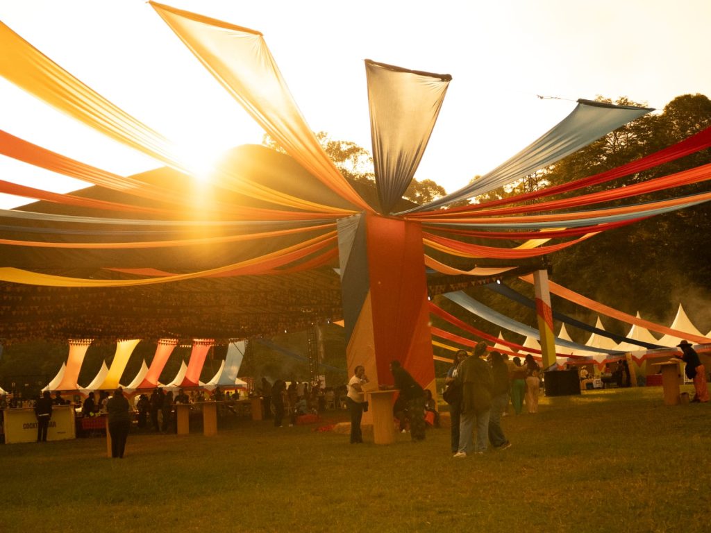 Here Africa Food and Drink Festival grounds at sunset